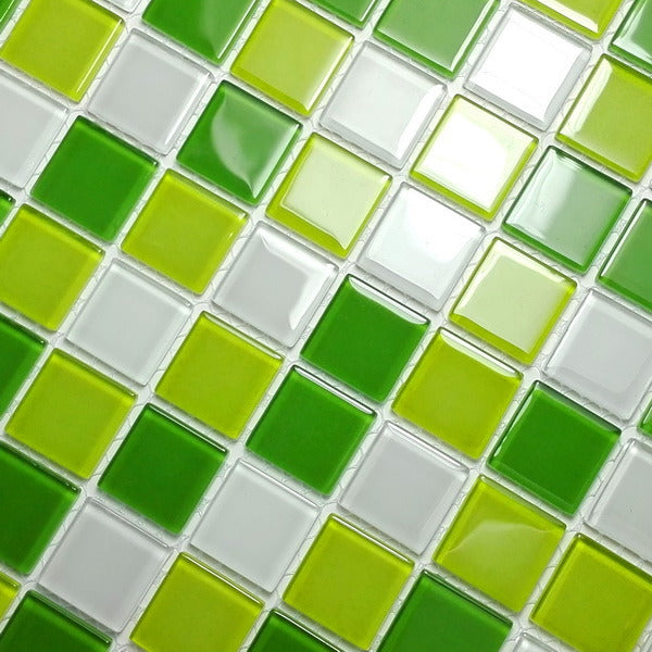 Fresh Green - 3-Dimensional Mosaic Decorative Wall Tile(6PC)