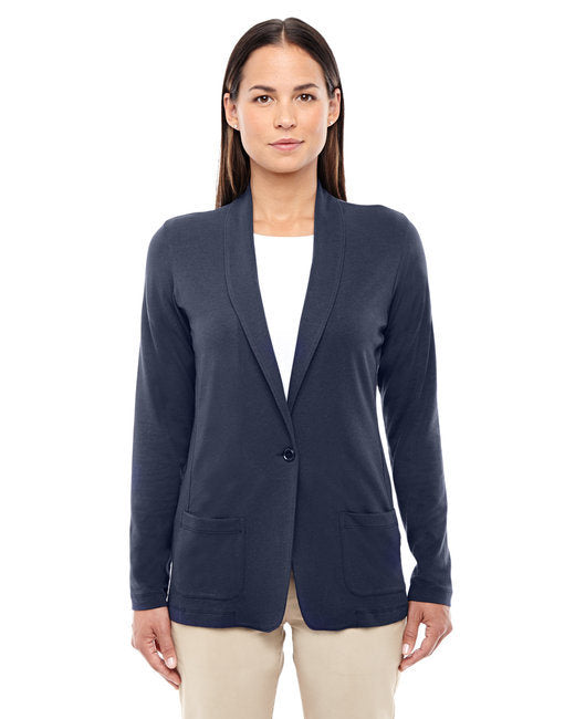 Ladies' Perfect Fit™ Shawl Collar Cardigan - WHITE - XS