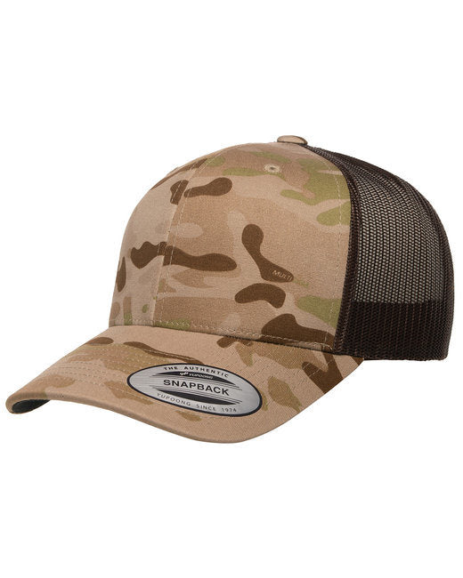 YP Classics® Retro Trucker Multicam® Snapback - MULTICAM - OS