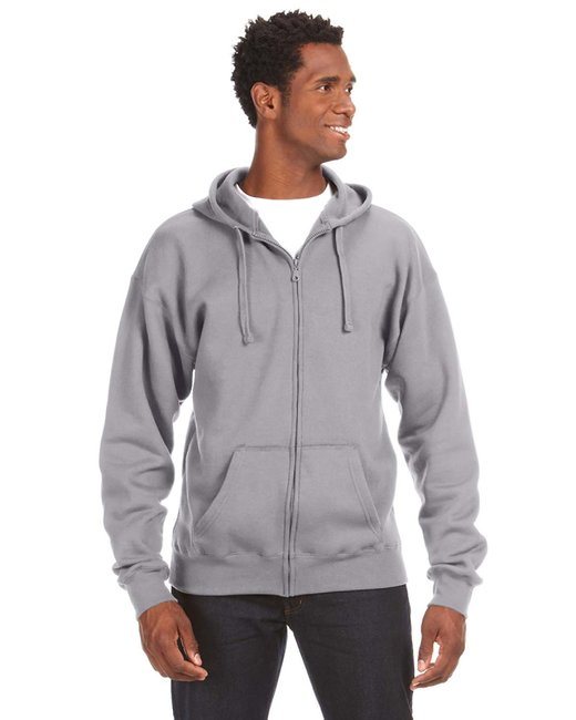 Adult Premium Full-Zip Fleece Hooded Sweatshirt - OXFORD - S