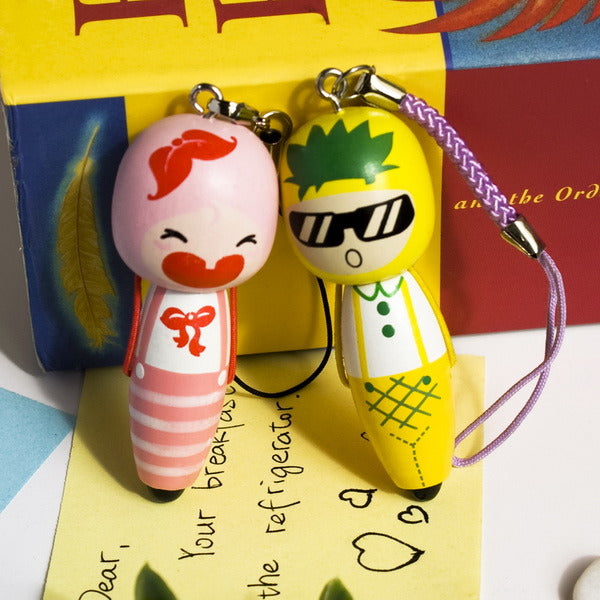 [Cherry & Pineapple] - Cell Phone Charm Strap / Camera Charm Strap / Handbags Charms