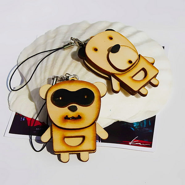 [Wooden Animals-1] - Cell Phone Charm Strap / Camera Charm Strap / Handbags Charms