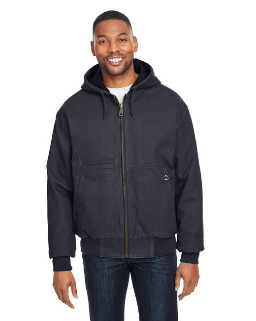 Men's Laramie Canvas Hooded Jacket - BLACK - S