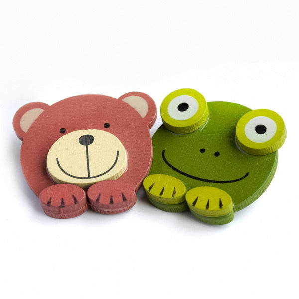 [Frog & Bear] - Brooch / Brooch Pin / Animal Pin Brooch