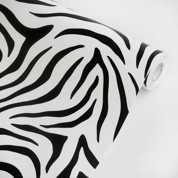 Animal Zebra - Vinyl Self-Adhesive Wallpaper Prepasted Wall stickers Wall Decor (Roll)