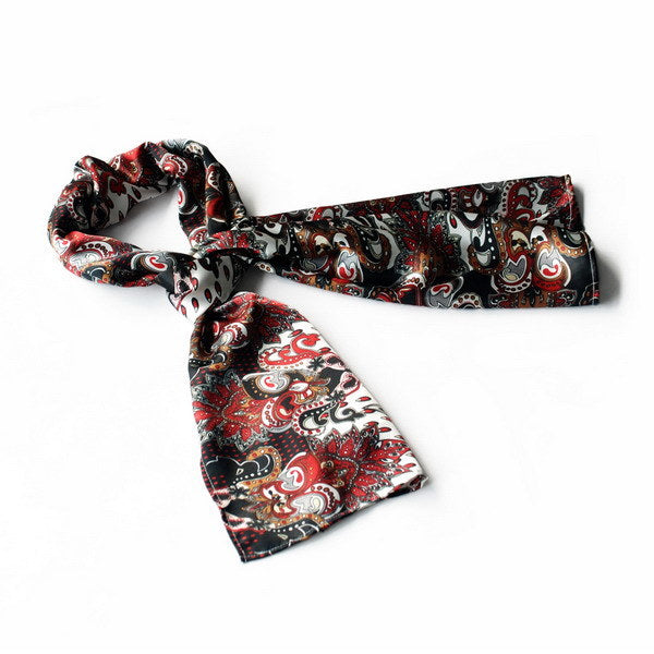 Blando Black Distinctive Stylish Paisley Pattern Fashion Soft Natural Silky Scarf/Wrap/Shawl(Large)