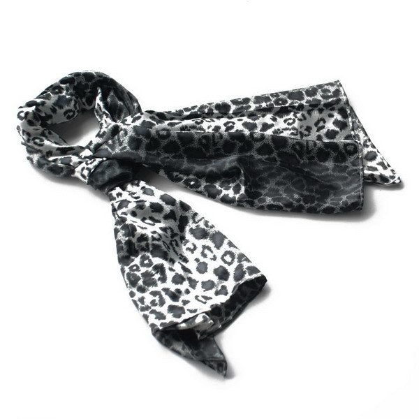 Blando Elegant Stylish Leopard Design Natural Silk Scarf/Wrap/Shawl(Small)