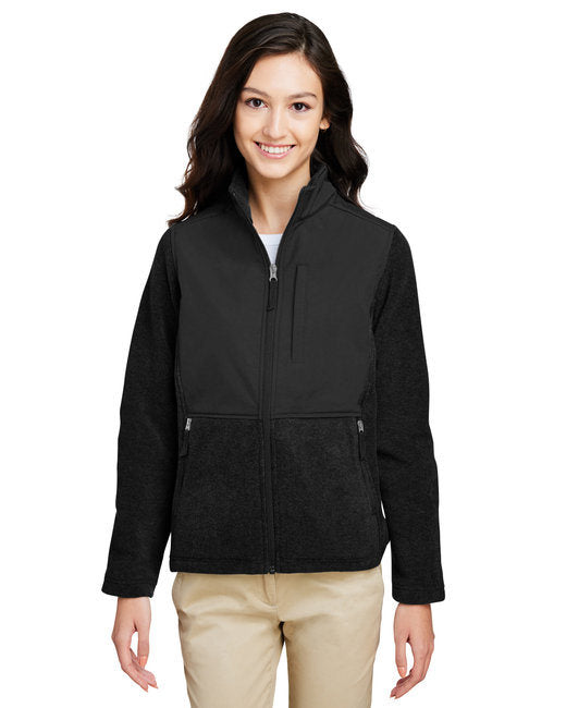 Ladies' Journey Summit Hybrid Full-Zip - BLACK/ BLACK - XS