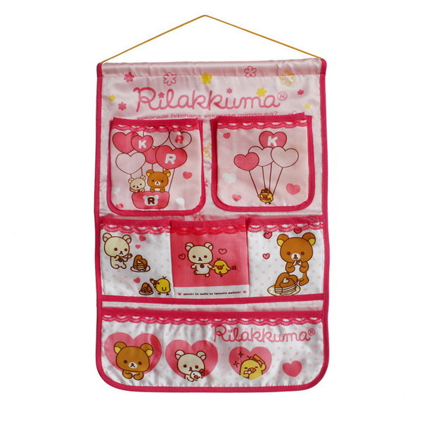 [Bear & Chicken] Pink/ Wall Hanging/ Wall Baskets / Hanging Baskets/ Baskets (14*22)