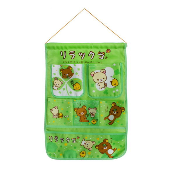 [Bear & Chicken] Green/Wall Hanging/ Hanging Baskets / Wall Baskets / Baskets (14*20)