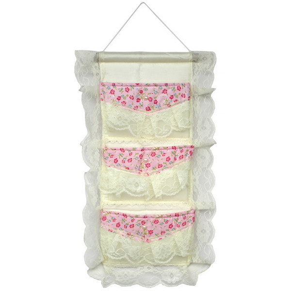 [Lace & Allover] Ivory /Wall Hanging/ Wall Organizers / Wall Baskets / Hanging Baskets (11*19)