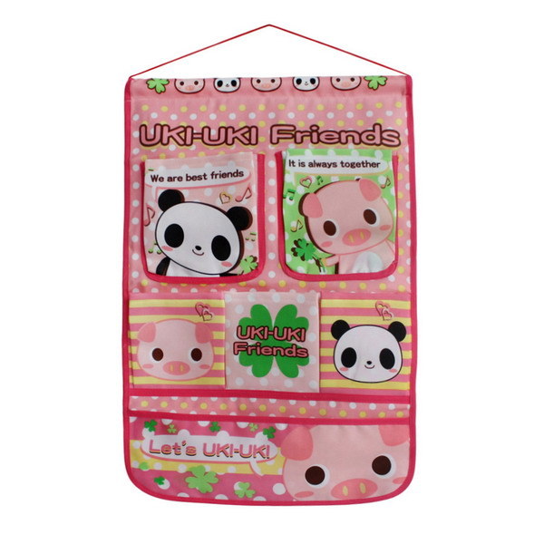 [Panda &Pig] Pink/Wall Hanging/ Wall Baskets / Hanging Baskets/ Wall Organizers (15*21)