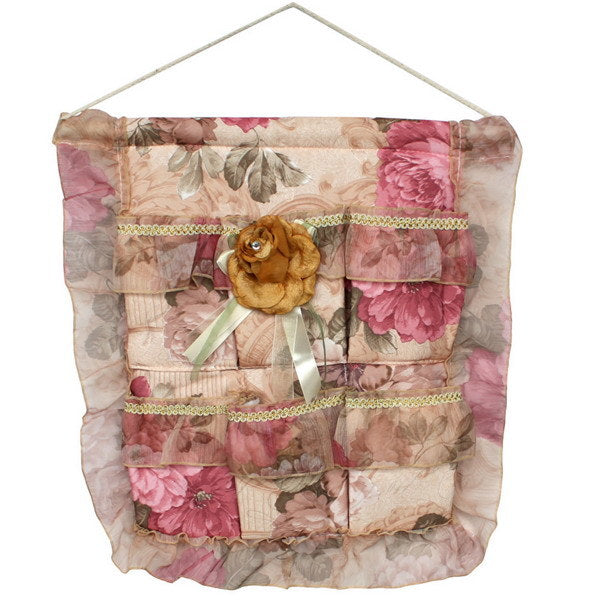 [Bud Silk & Yellow Rose] Wall Hanging/ Wall Organizers /Wall Baskets/Hanging Baskets (16*18)