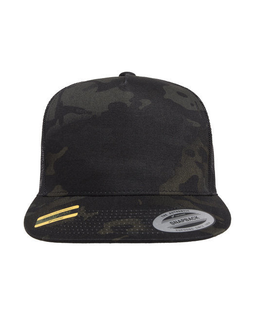 Classics™ Adult 5-Panel Multicam® Trucker Cap - BLACK MULTICAM - OS