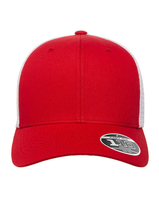 Flexfit 110® Adult Adjustable Mesh Cap - BLACK/ WHITE - OS