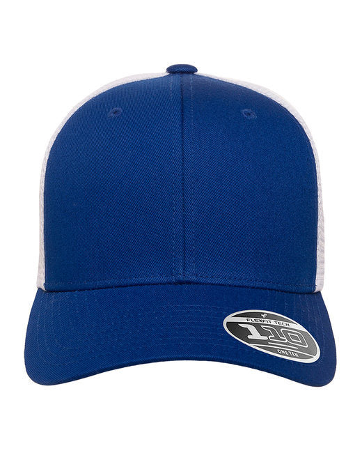 Flexfit 110® Adult Adjustable Mesh Cap - BLACK/ WHITE - OS