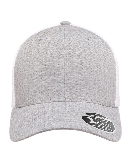 Flexfit 110® Adult Adjustable Mesh Cap - BLACK/ WHITE - OS
