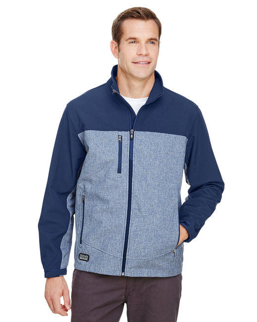 Men's Poly Spandex Motion Softshell Jacket - RED/ CHARCOAL - S