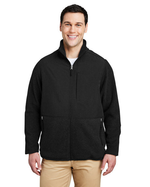 Men's Journey Summit Hybrid Full-Zip - BLACK/ BLACK - 5XL