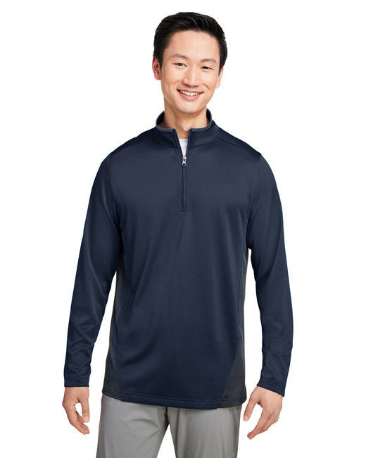 Men's Flash Snag Protection Plus IL Colorblock Quarter-Zip - BLACK/ SUNRY YLW - S