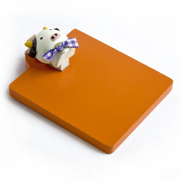 [Happy Cow] - Refrigerator Magnet clip / Magnetic Clipboard