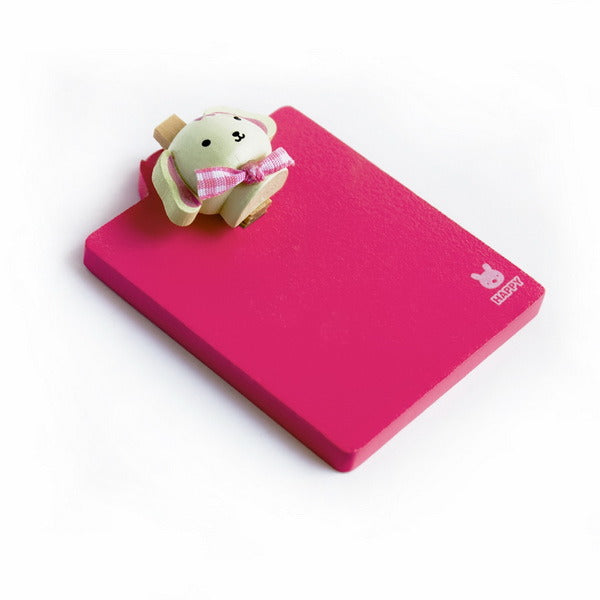 [Happy Rabbit] - Refrigerator Magnet clip / Magnetic Clipboard