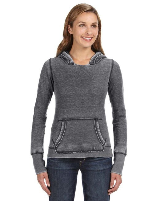 Ladies' Zen Pullover Fleece Hooded Sweatshirt - CEMENT - XS