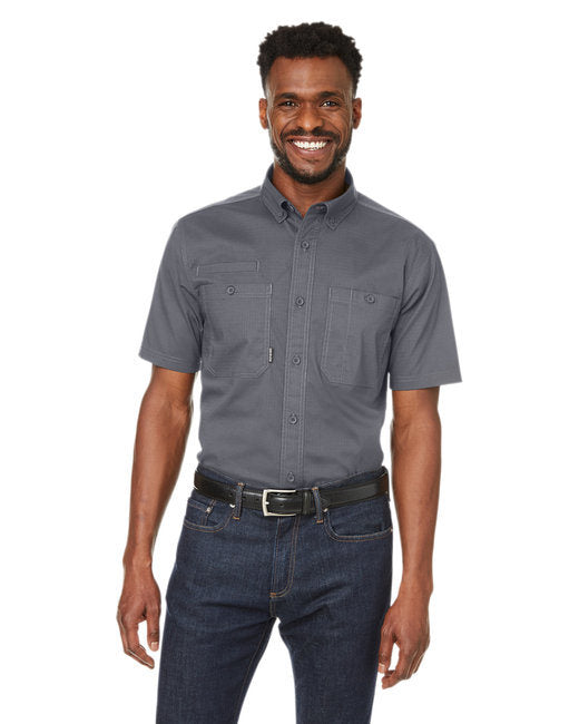 Men's Craftsman Ripstop Short-Sleeve Woven Shirt - DEEP BLUE - S
