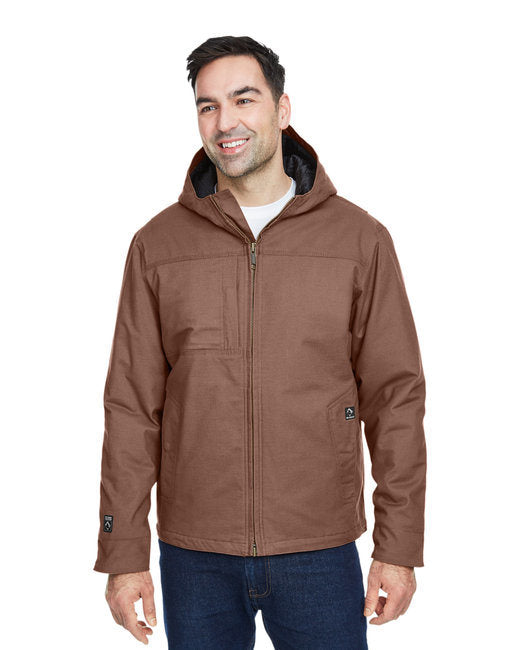 Men's Yukon Flex Stretch Canvas Hooded Jacket - CHARCOAL - S