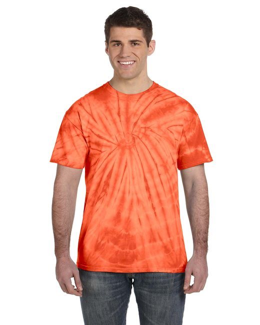 Adult 5.4 oz. 100% Cotton Spider T-Shirt - SPIDER ORANGE - S