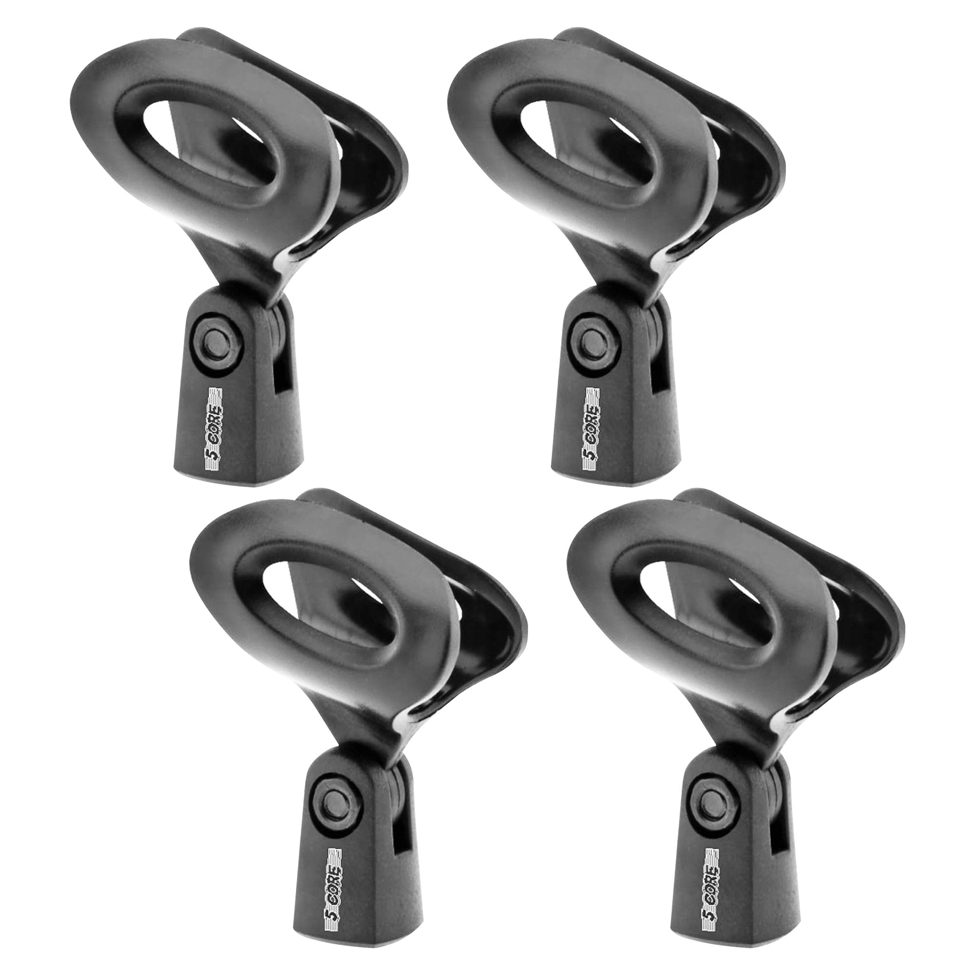 5 Core Mic Clips for Stands Microphone Clip Holder Universal Adjustable with 5/8" Male to 3/8" Female Screw Adapter Suitable for Handheld Microphones - MC 03