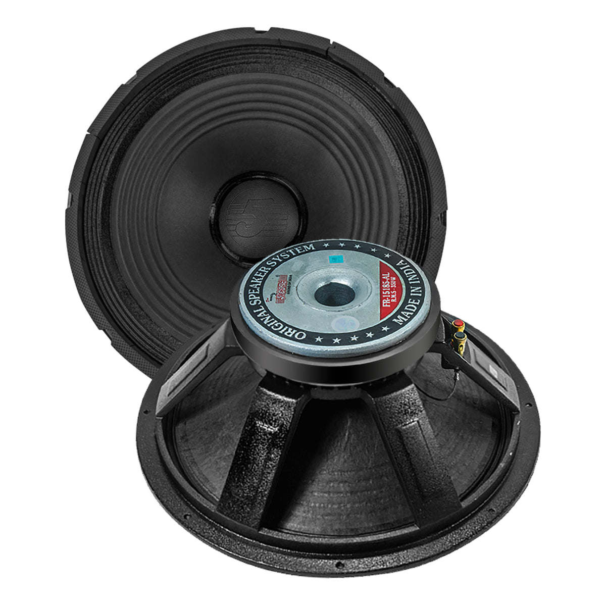 5 Core 15 Inch Subwoofer Speaker 8 Ohm Full Range Replacement DJ Bass Sub Woofer - FR 15 185 AL 300W