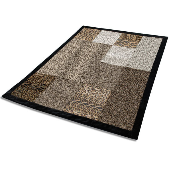 Onitiva - [Refined Taste] Animal Style Patchwork Throw Blanket (61 by 86.6 inches)