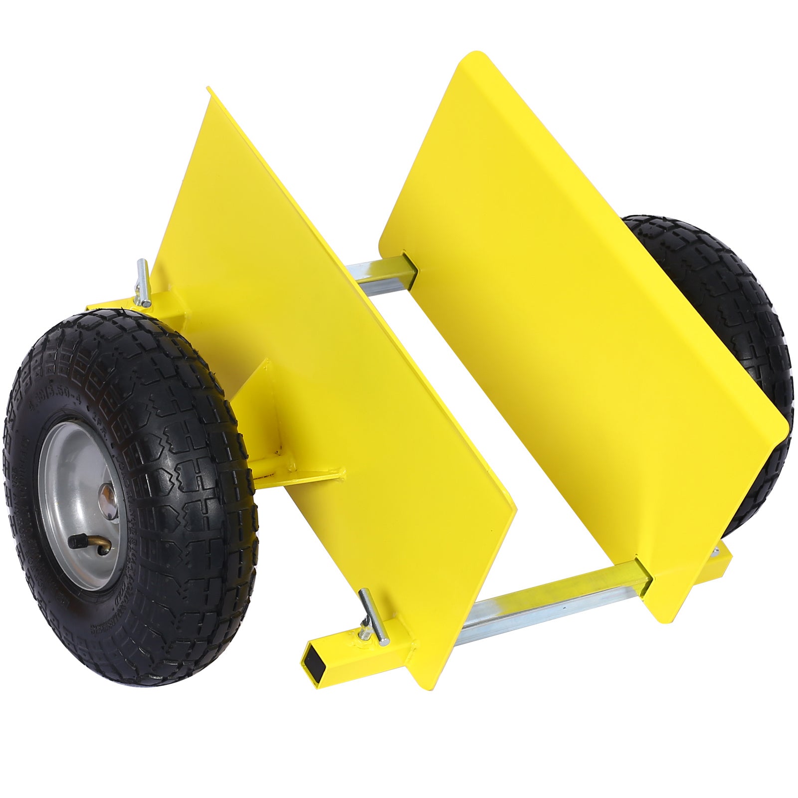 600lb Panel Dolly , 10in. Pneumatic Wheels,yellow