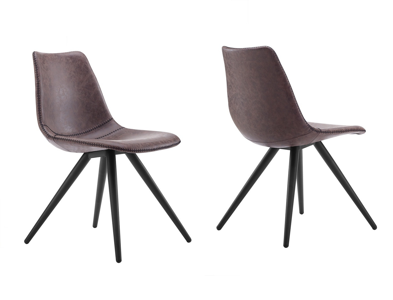 Modrest Condor Modern Brown Dining Chair (Set of 2)