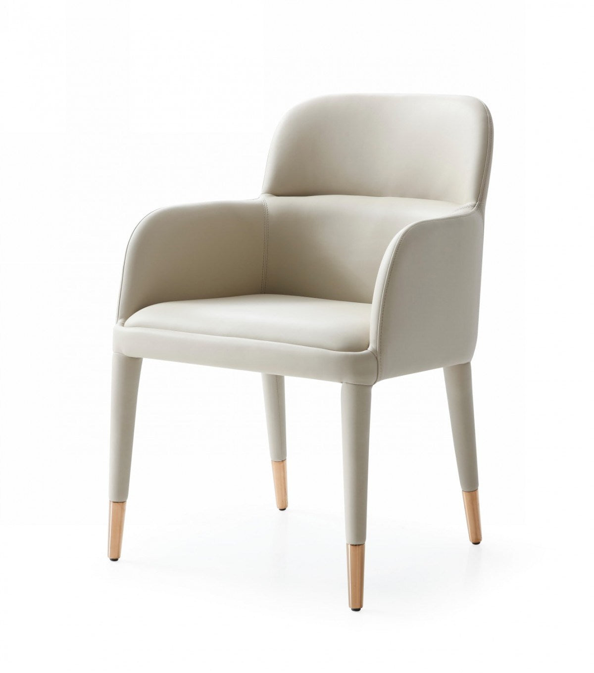 Cortina Modern Beige Eco-leather Dining Armchair