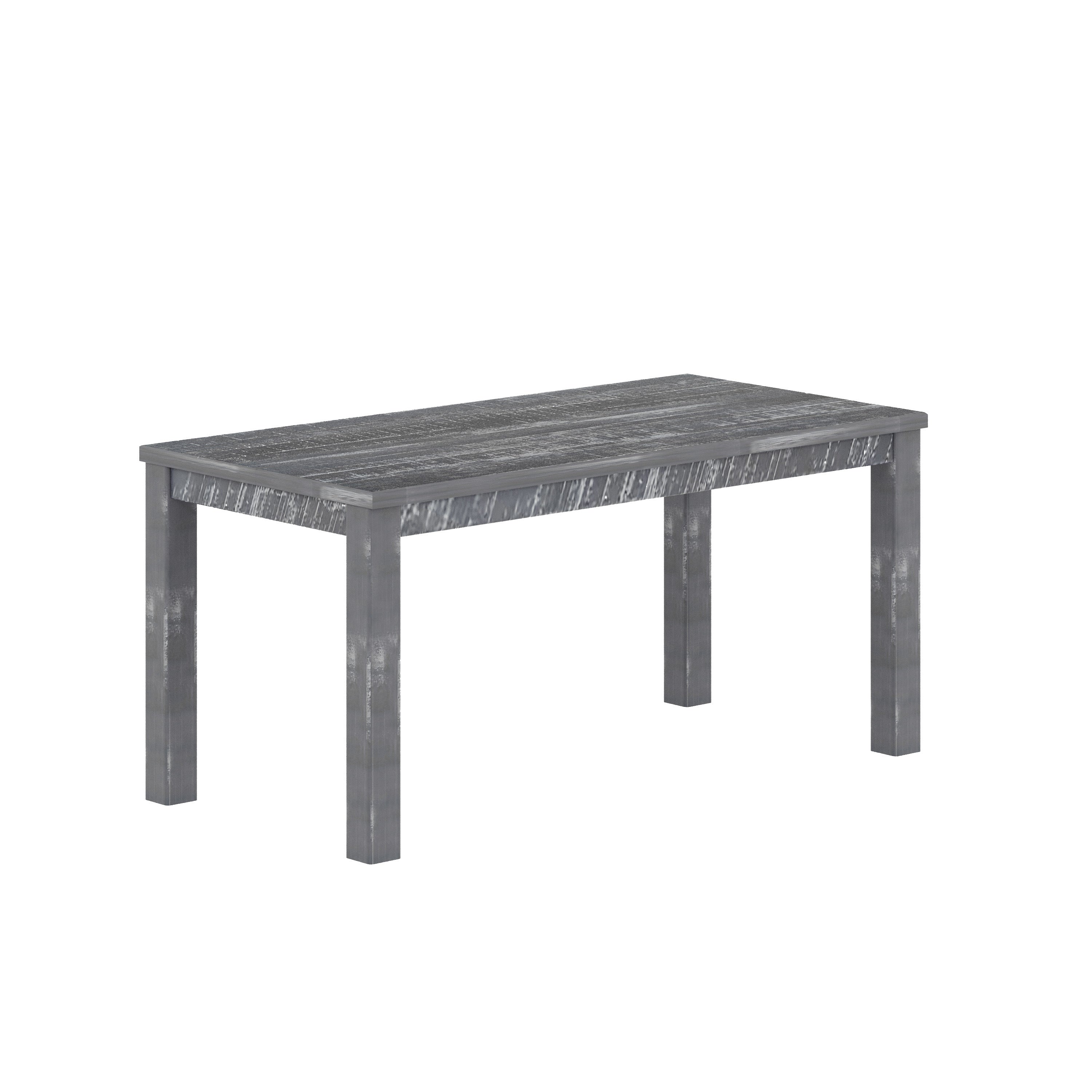 Yes4wood Gray Albany Rectangular Dining Table 63'; Modern Indoor Solid Wood Kitchen Table for Home; Kitchen; Dining Room; and Breakfast Nook