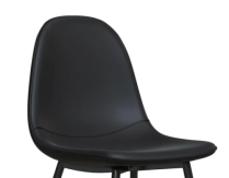 PJ--SEAT-- Dining chair, PU, BLK