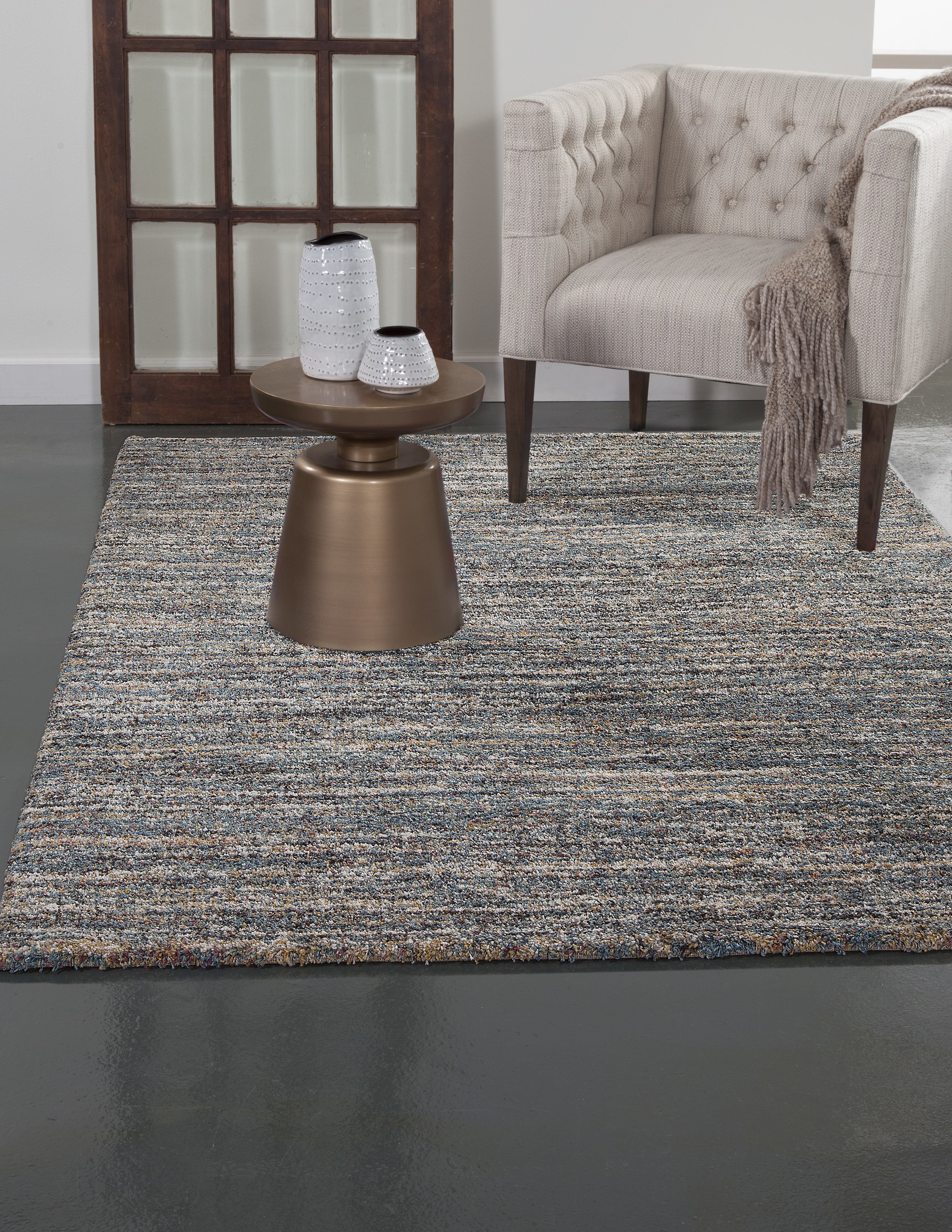 Zira Blue/Multi Area Rug 5x8