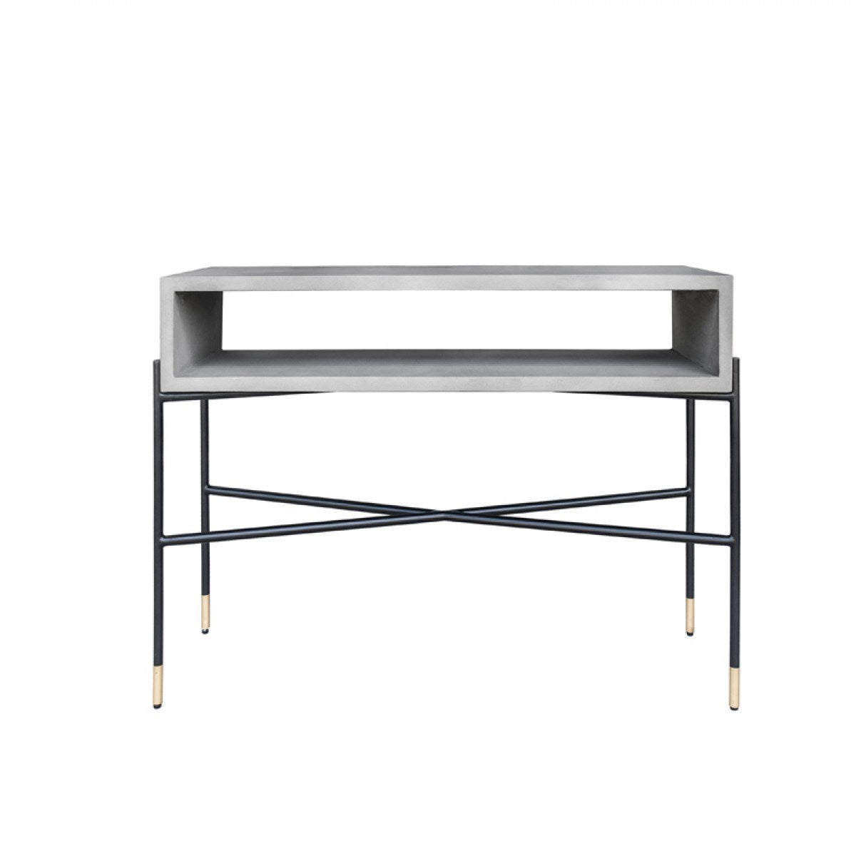 Walker Modern Concrete & Metal Console Table