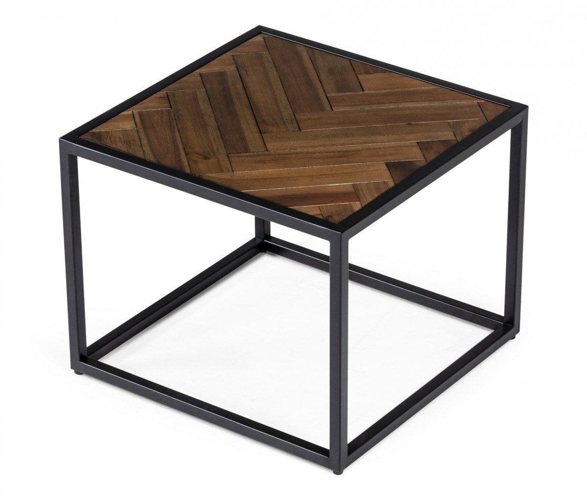 Modrest Pasada Industrial Brown Acacia End Table