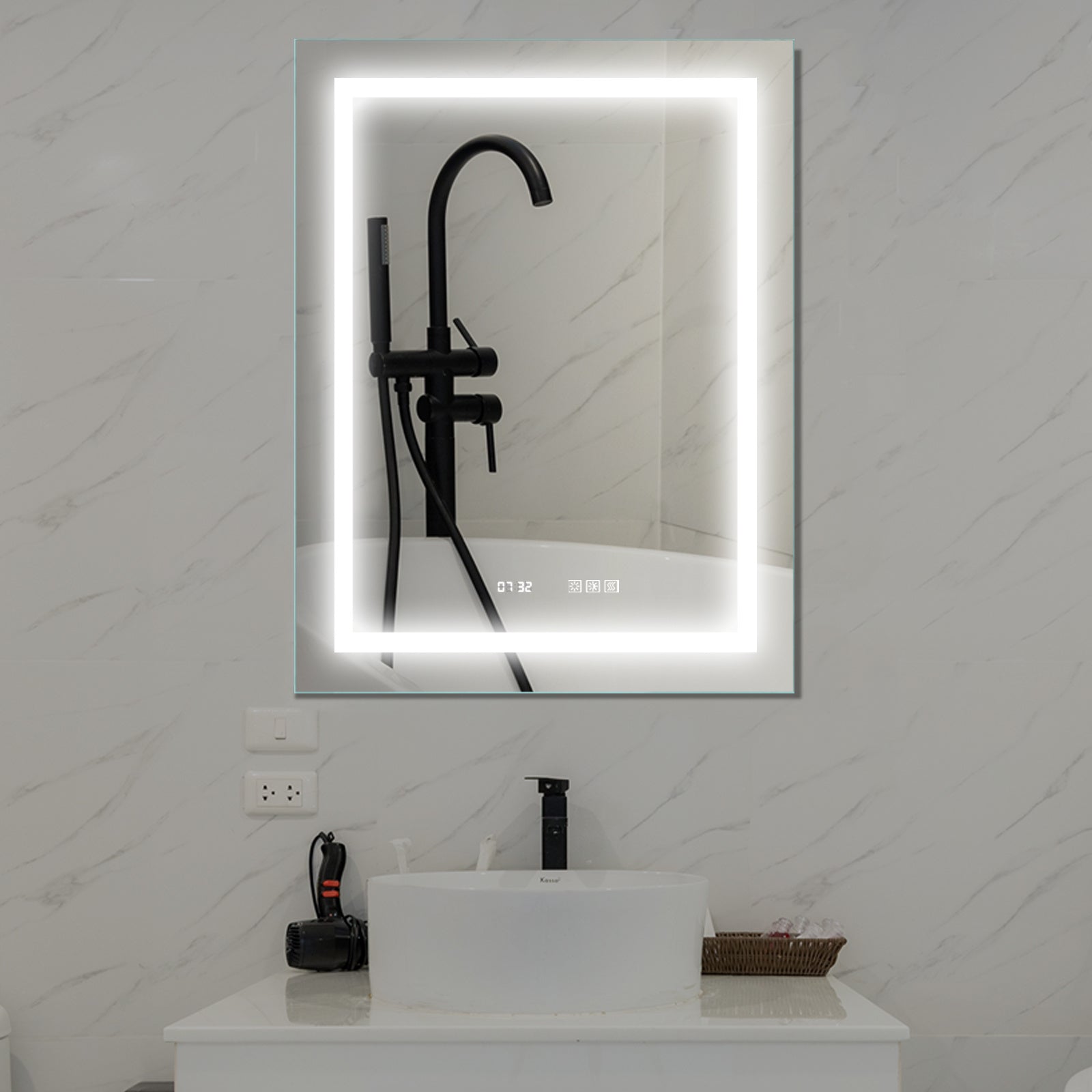 28''x 36''LED Lighted Bathroom Medicine/Mirror Cabinet with Motion-Sensor Switch