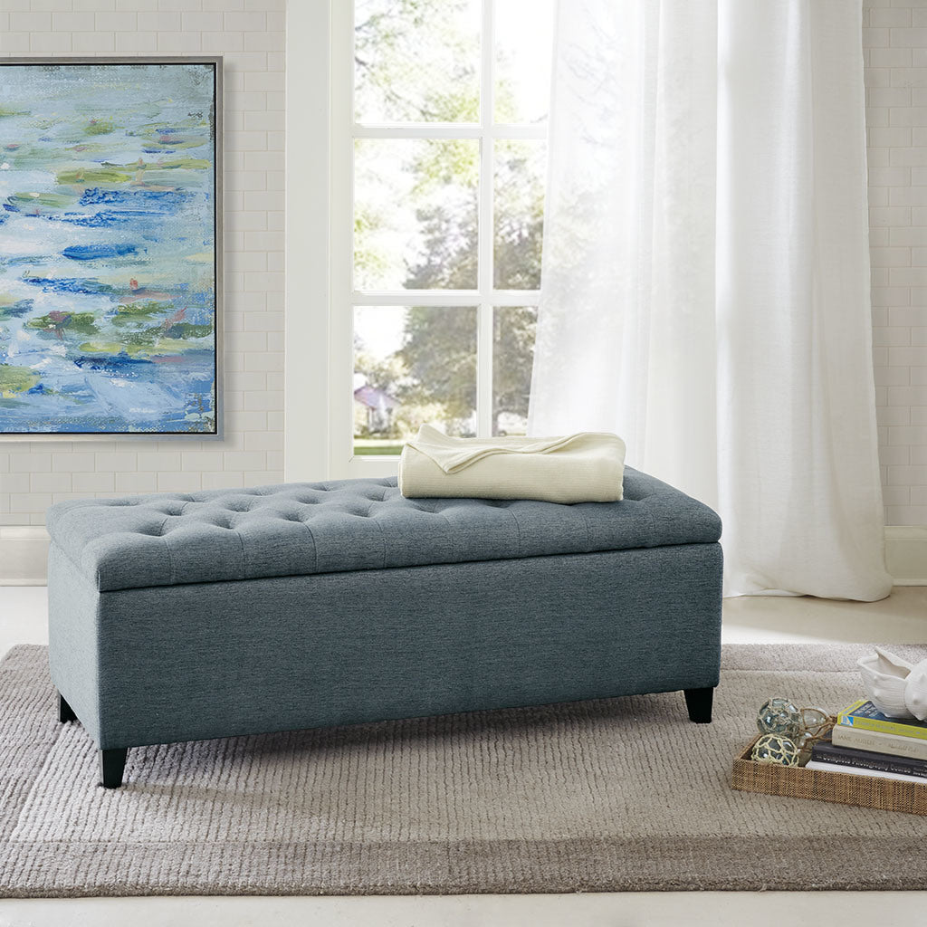 Tufted Top Soft Close Storage Bench