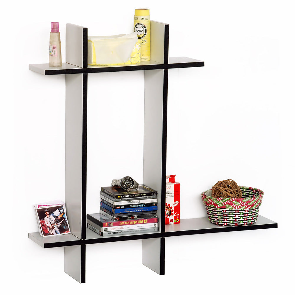 Trista - [New Breed-B] Leather Cross Type Shelve / Book Shelve / Floating Shelve (4 pcs)