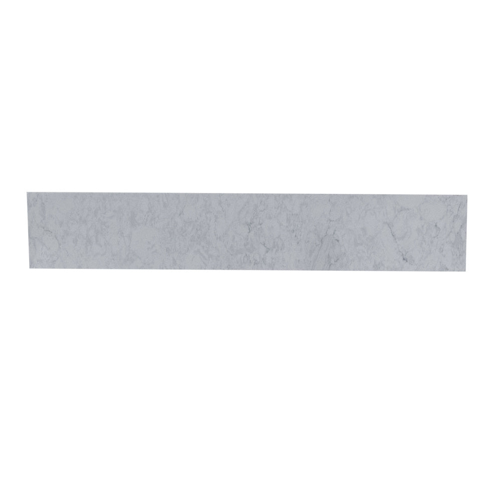 Montary 31" carrara gray engineered stone vanity top backsplash