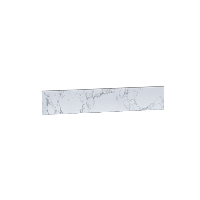 Montary 49" carrara white engineered stone vanity top backsplash