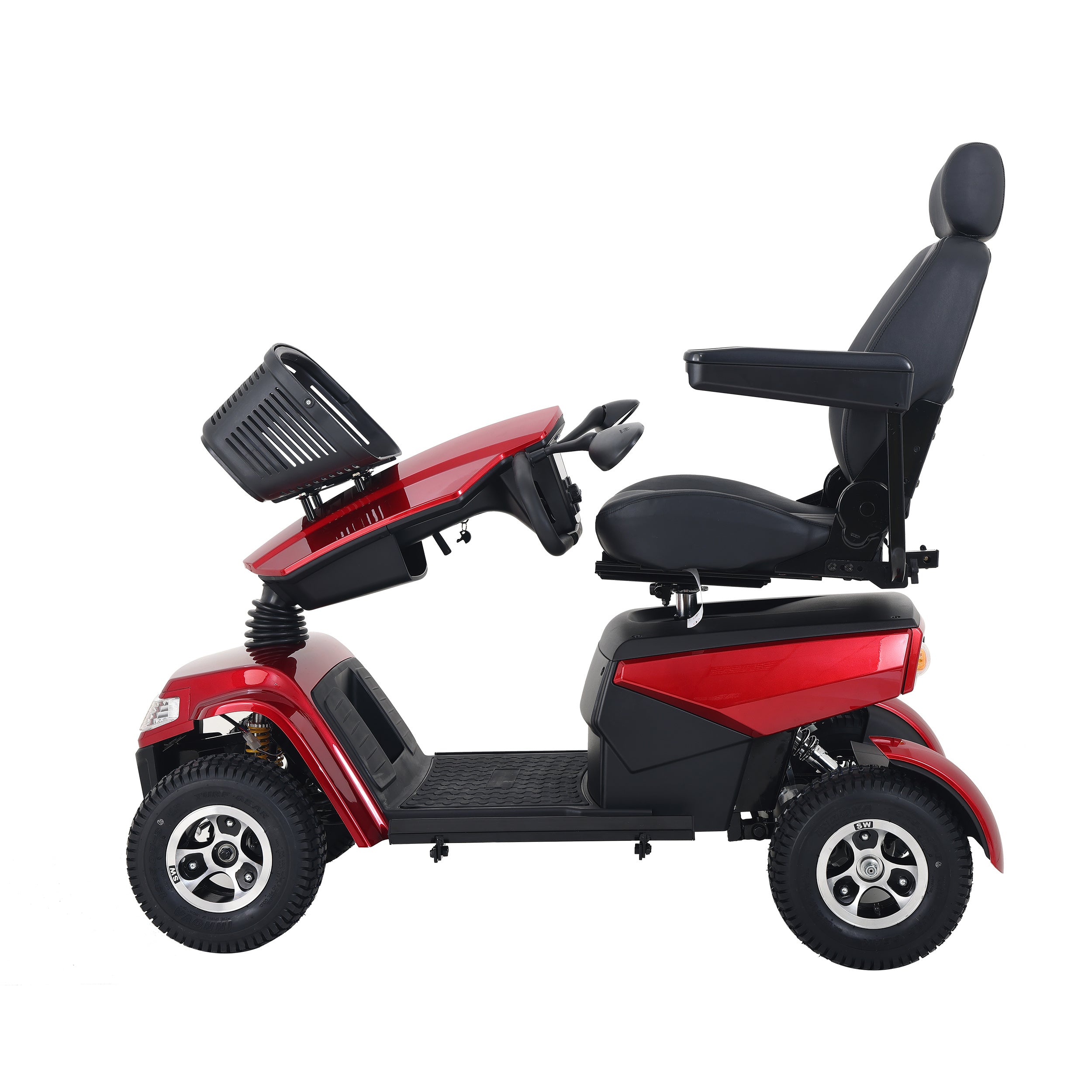 4-Wheel Electric Mobility Scooter for Adults Seniors and Eldely,Adult ,All Terrain Electric Powered Wheelchair Device-1000W Motor With 75Ah Battery,S800 RED