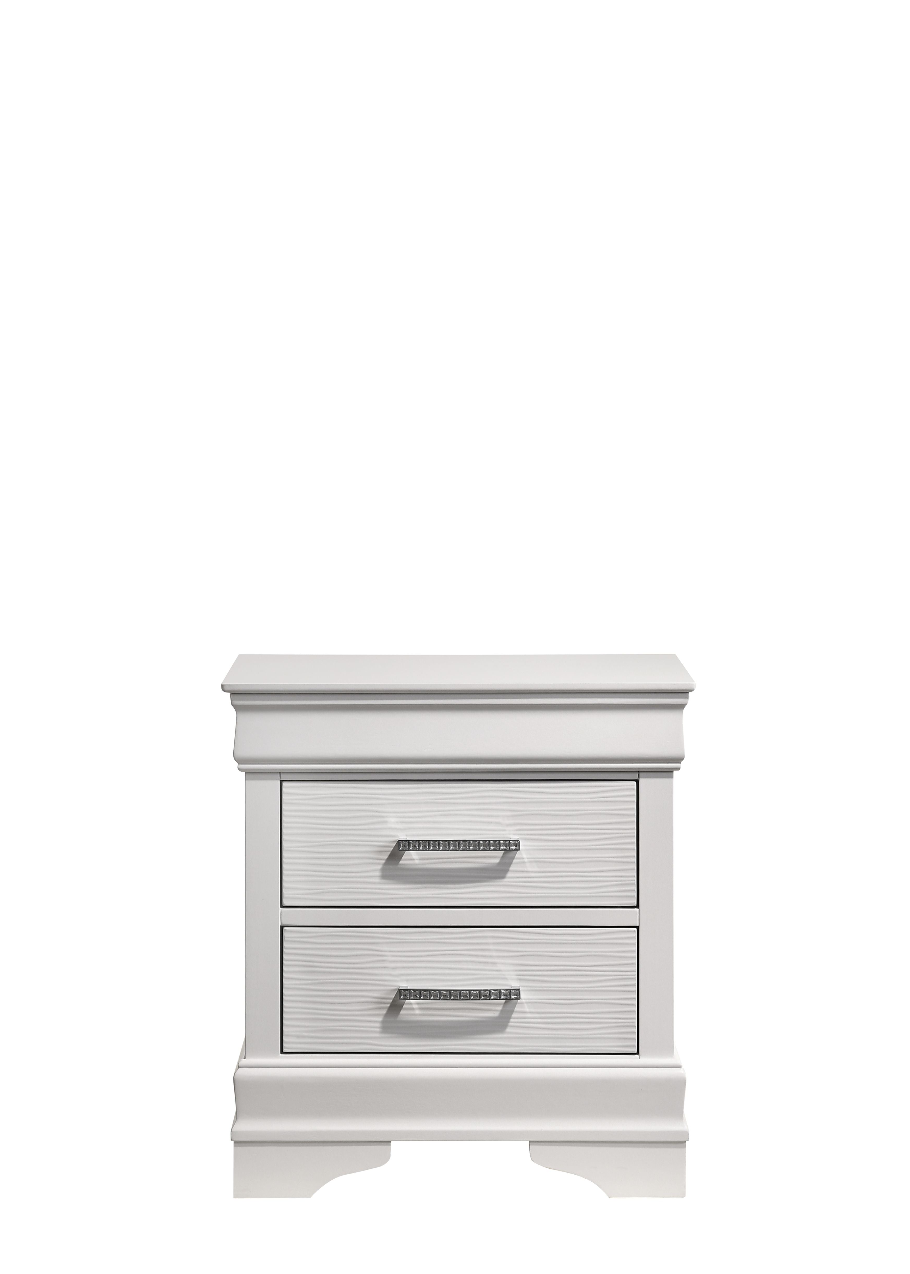 Brooklyn Modern Style Nightstand made with Wood in White