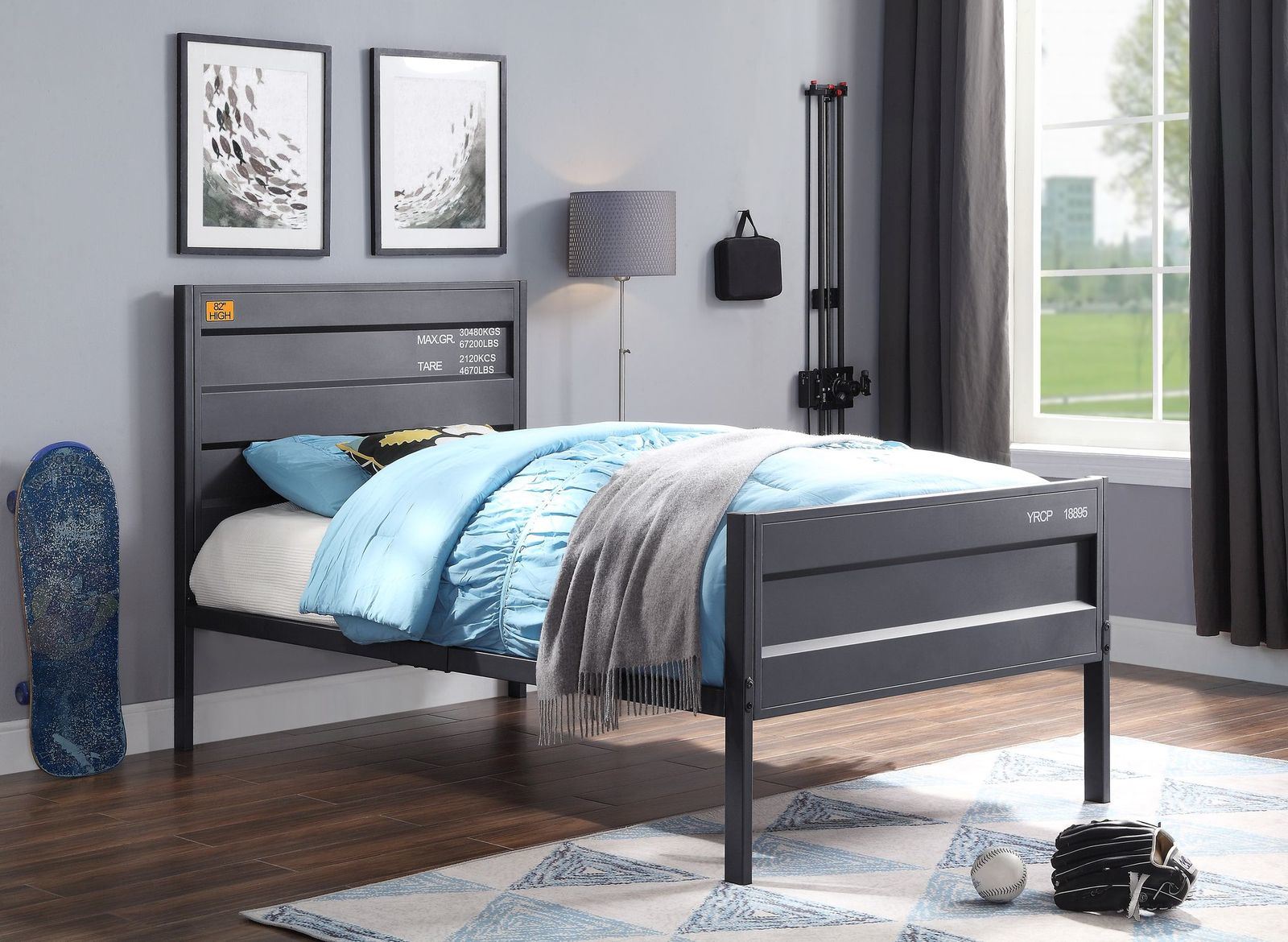 ACME Cargo Twin Bed, Gunmetal 35920T