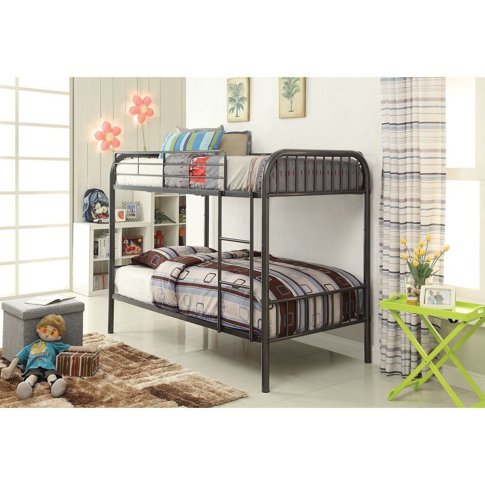 ACME Bristol Bunk Bed (Twin/Twin) in Gunmetal 37535